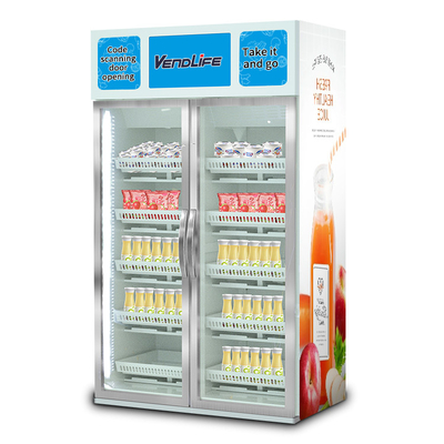 0.5t Smart Vending Machine FCC Approved No Signal Interference 2140mm Height