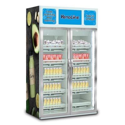 0.5t Smart Vending Machine FCC Approved No Signal Interference 2140mm Height