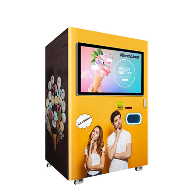 110V Coin Operated Ice Cream Vending Machines FCC Certified