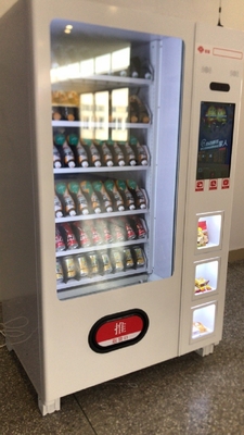 Self Touch Screen Drink Snack Vending Machine USA banknote vending machines black Vendlife vending machine