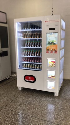 Self Touch Screen Drink Snack Vending Machine USA banknote vending machines black Vendlife vending machine