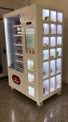 Self Touch Screen Drink Snack Vending Machine USA banknote vending machines black Vendlife vending machine
