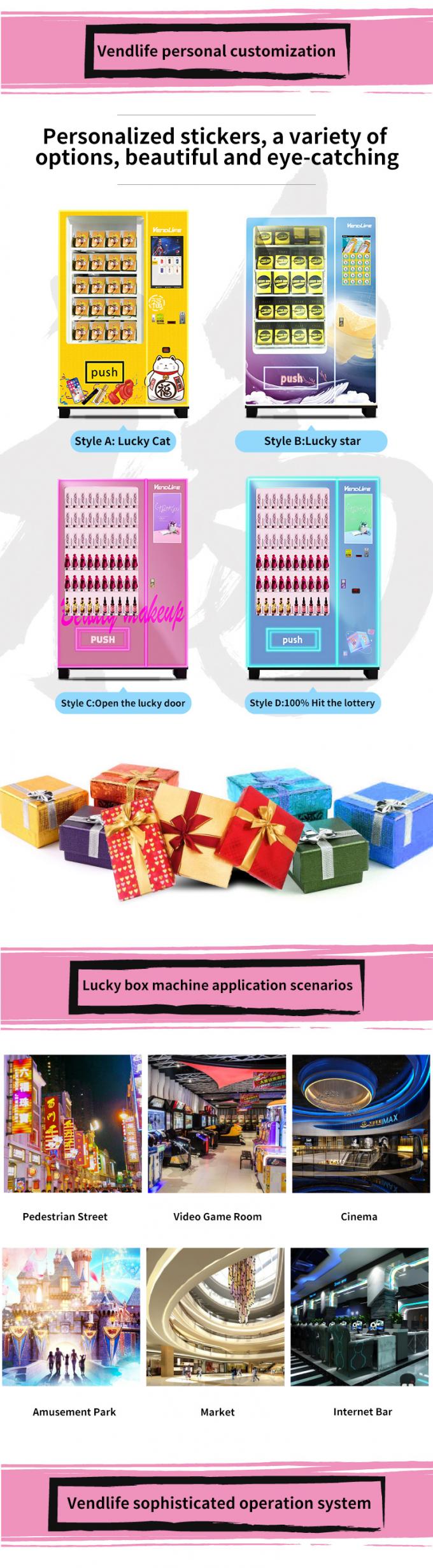 300W Personal Care Products Vending Machines , 300kg Makeup Vending Machine