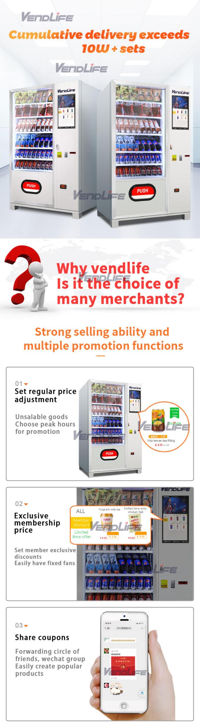 Vendlife vending machine for canned drinks